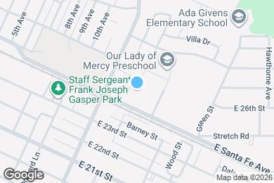 Map image of the property - Osito Apartments