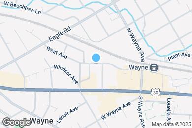 Map image of the property - 210 W Wayne Ave