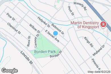Map image of the property - 1446 E Sevier Ave