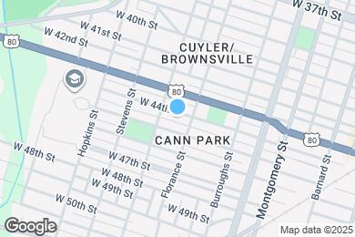 Map image of the property - 711 W 44th St