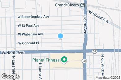 Map image of the property - 1640 N Lamon Ave