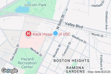 Map image of the property - 1612 N Soto St