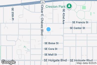 Map image of the property - 3953 SE Gladstone St