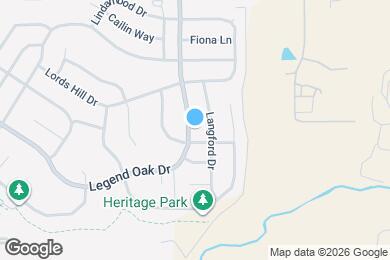 Map image of the property - 1325 Legend Oak Dr