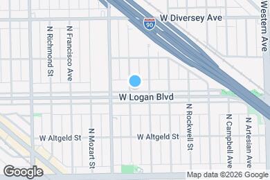 Map image of the property - 2724 W Logan Blvd