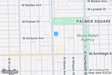 Map image of the property - 2065 N Kedzie Ave