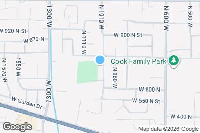 Map image of the property - 725 N 1010 W