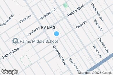 Map image of the property - 3563 1/2 Keystone Ave