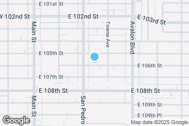 Map image of the property - 327 E 106th St