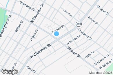 Map image of the property - 801 N Charlotte St