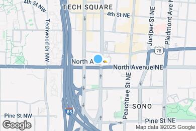 Map image of the property - 550 W Peachtree St NW