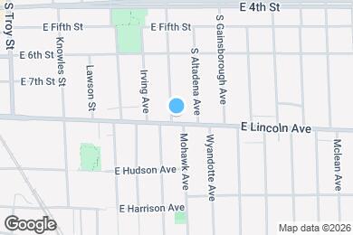 Map image of the property - 903 E Lincoln Ave