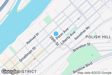 Map image of the property - The Franklin on Penn Apartments