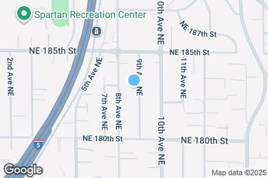 Map image of the property - 18303 9th Ave NE