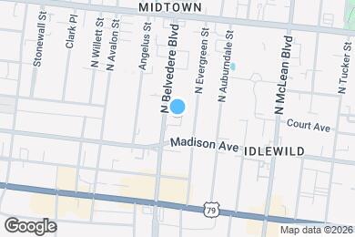 Map image of the property - 32 N Belvedere Blvd