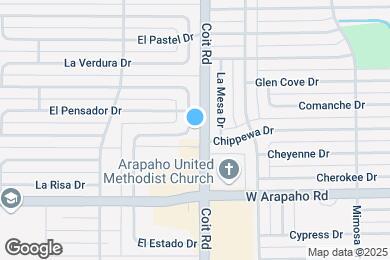 Map image of the property - 15858 El Estado Dr