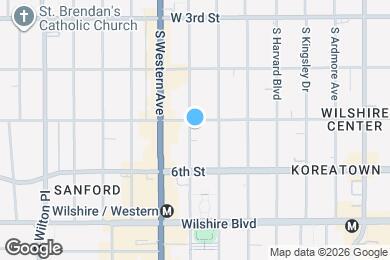 Map image of the property - 510 S Oxford Ave