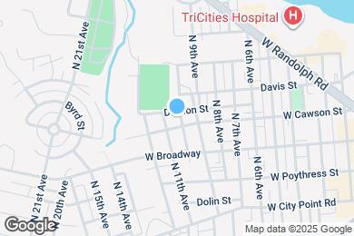 Map image of the property - 404 N 10th Ave