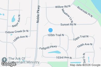 Map image of the property - 4100 105th Trail N