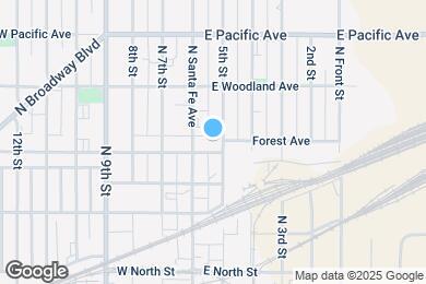 Map image of the property - 115 E Grand Ave