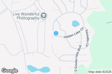 Map image of the property - 15616 Hidden Lake Cir