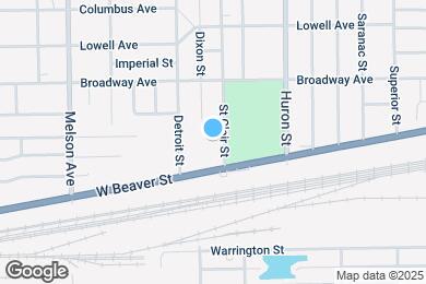 Map image of the property - 704 Saint Clair St