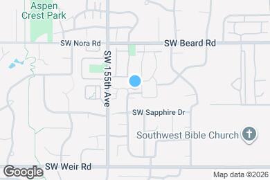 Map image of the property - 15305 SW Diamond St