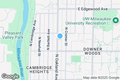 Map image of the property - 3350 N Oakland Ave