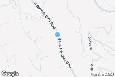 Map image of the property - 1303 N Beverly Glen Blvd