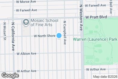 Map image of the property - 6649 N Maplewood Ave