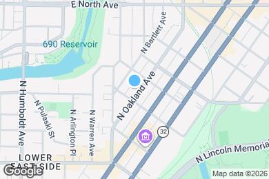 Map image of the property - 1919 N Oakland Ave