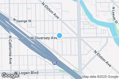 Map image of the property - 2507 W Diversey Ave