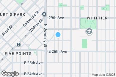 Map image of the property - 1319 E 27th Ave