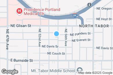 Map image of the property - 5419 NE Everett St