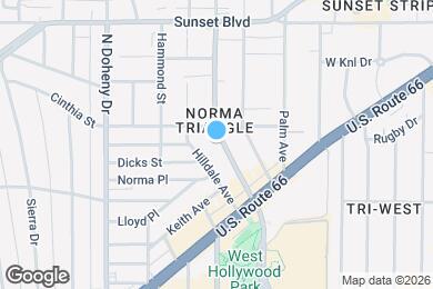 Map image of the property - 851 N San Vicente Blvd