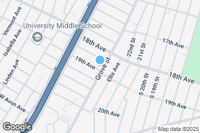 Map image of the property - 701 Grove St