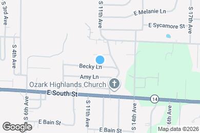 Map image of the property - 1107 Becky Ln