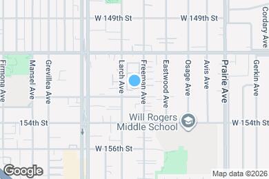 Map image of the property - 15227 Freeman Ave