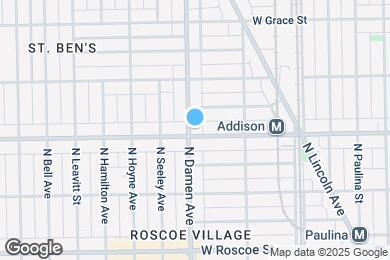 Map image of the property - 3605 N Damen Ave