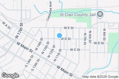 Map image of the property - 233 N 11th St