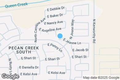 Map image of the property - 1417 E Jeanne Ln
