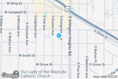 Map image of the property - 122 S Evergreen Ave