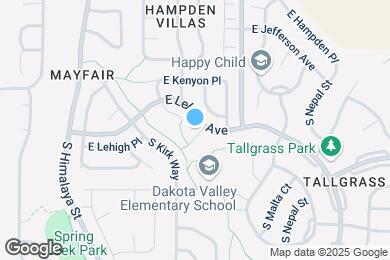 Map image of the property - 3817 S Kirk Ct