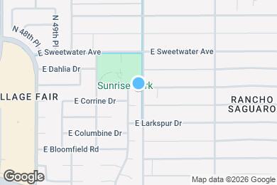 Map image of the property - 5121 E Windrose Dr
