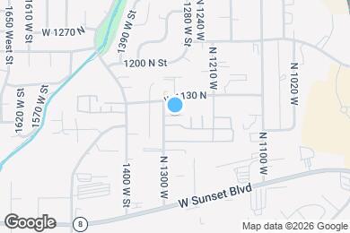 Map image of the property - 1108 N 1300 W