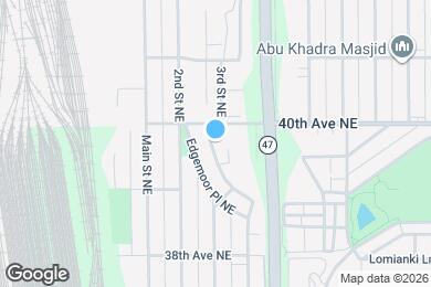 Map image of the property - 3940 3rd St NE