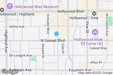 Map image of the property - Sunset Wilcox Building