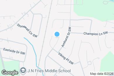 Map image of the property - 925 Treasure Pl SW