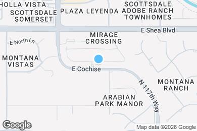 Map image of the property - 11500 E Cochise Dr