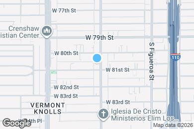 Map image of the property - 8029 S Hoover St